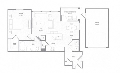 MOL A6T floor plan at Reveal on the Lake, Rowlett, TX